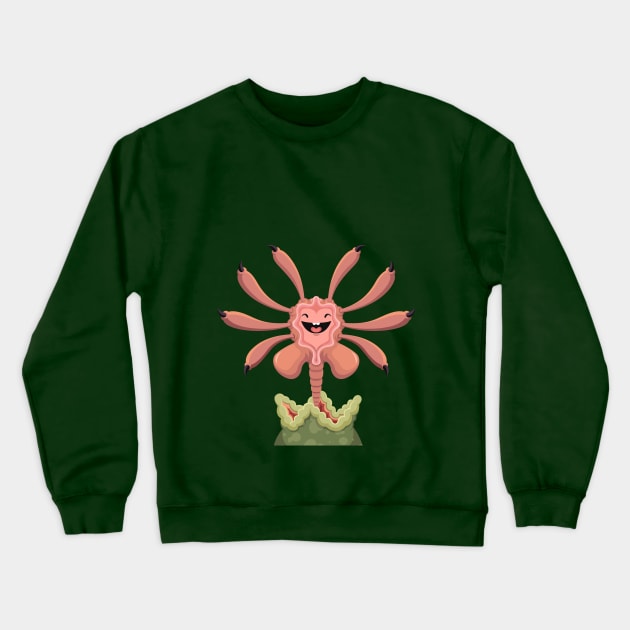 Facehugger Crewneck Sweatshirt by nocturnallygeekyme